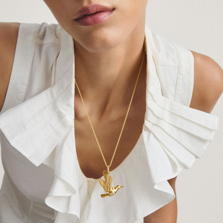 THOMAS SABO Pendant kingfisher with zirconia TPE1009Y