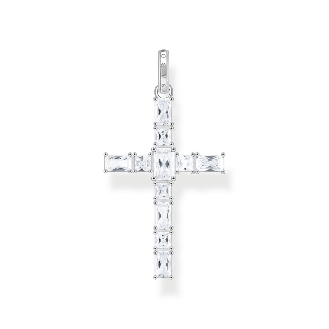 THOMAS SABO Silver Cross pendant with white zirconia TPE939CZ