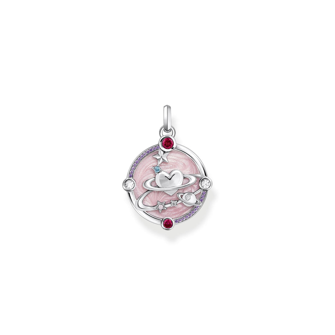 THOMAS SABO Small Pendant with Heart Planet TPE959