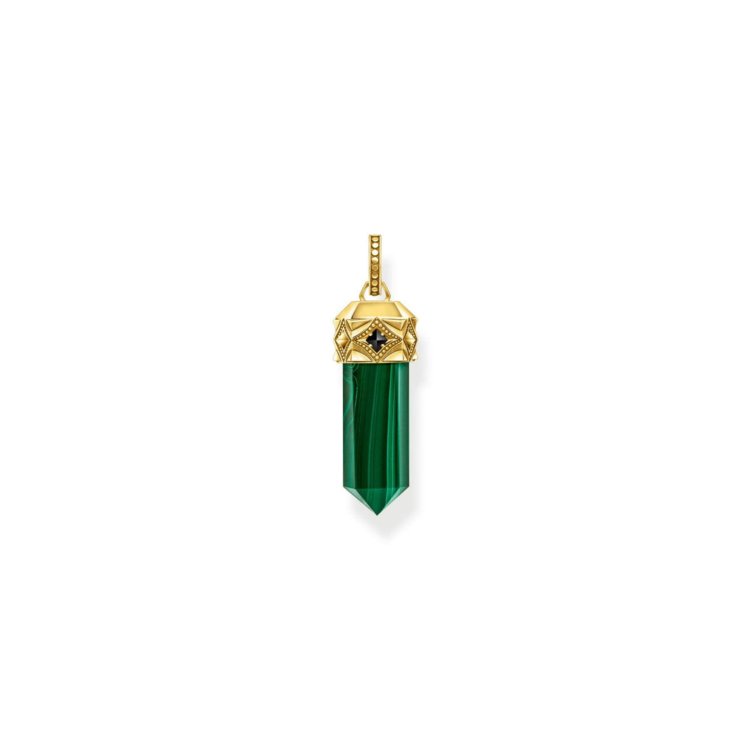 THOMAS SABO Malachite Crystal Pendant TPE964GRY