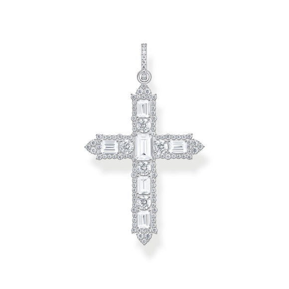 THOMAS SABO Cross pendant with white zirconia TPE970CZ