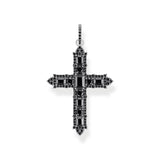 THOMAS SABO Blackened cross pendant with zirconia TPE970BCZ