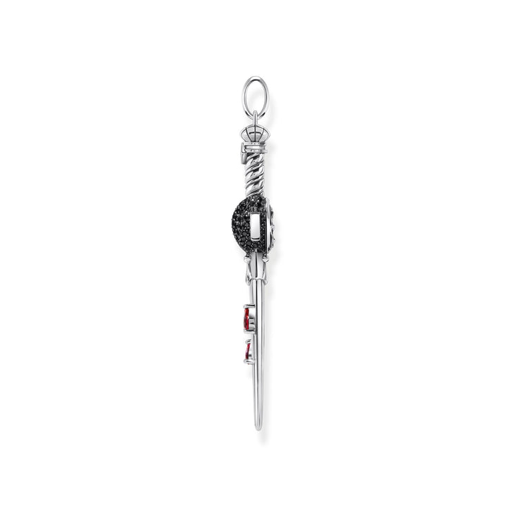 THOMAS SABO Sword pendant with black and red stones TPE972