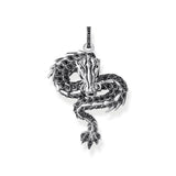 THOMAS SABO Dragon pendant with black zirconia & cold enamel TPE973