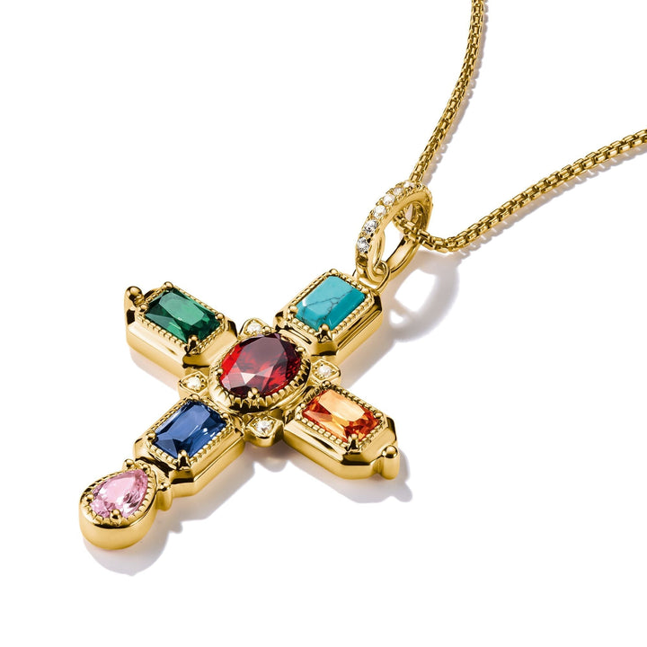 THOMAS SABO Pendant Cross with Stones TPE988MCY