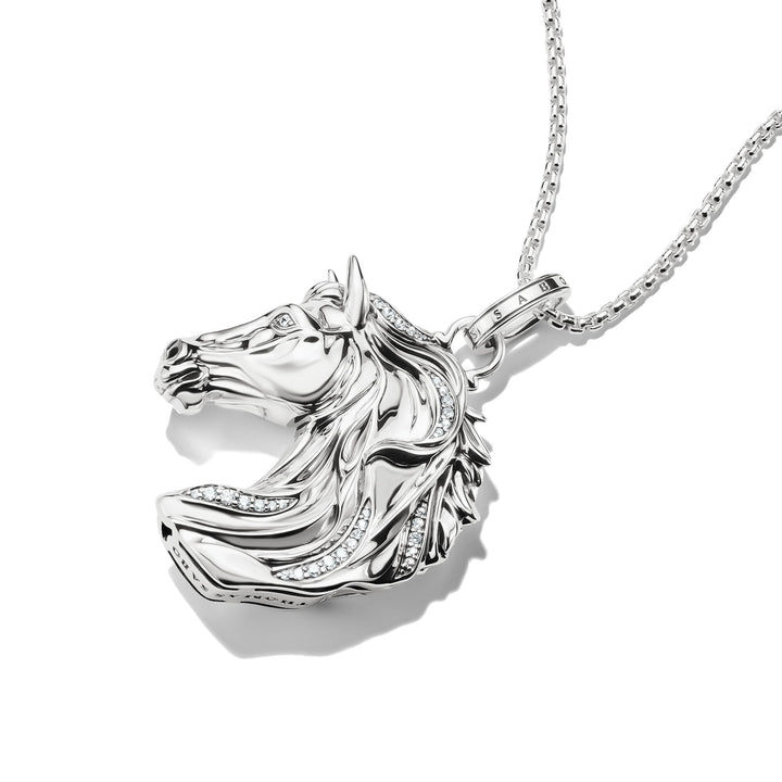THOMAS SABO Silver Horse Pendant with Zirconia TPE989