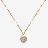 DANIEL WELLINGTON Pave Crystal Pendant Necklace Gold DW00400640