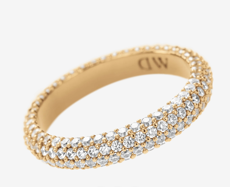 DANIEL WELLINGTON Pave Crystal Ring Gold