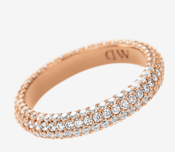 DANIEL WELLINGTON Pave Crystal Ring Rose Gold