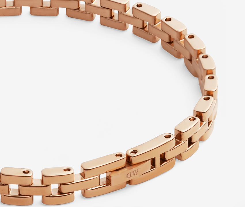 DANIEL WELLINGTON 3-Link Bracelet Rose Gold