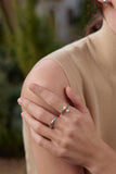 Ania Haie Silver Gem Pearl Adjustable Wrap Ring R054-03H