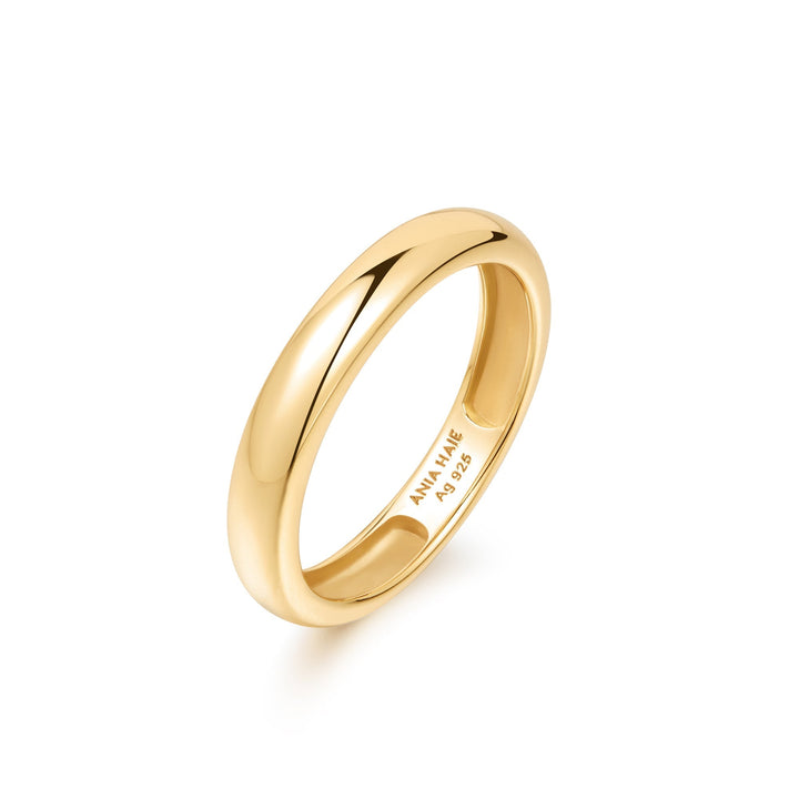 Ania Haie Gold Curve Dome Band R056-01G