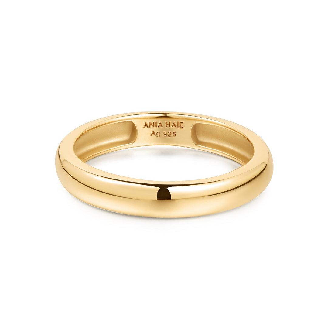 Ania Haie Gold Curve Dome Band R056-01G