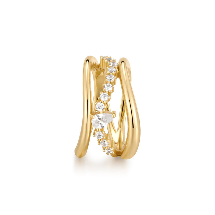 Ania Haie Gold Sparkle Ring R056-02G