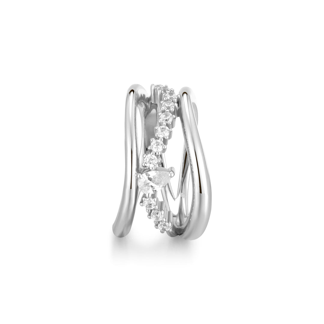 Ania Haie Silver Sparkle Ring R056-02H