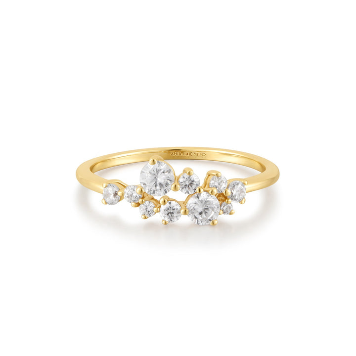 Ania Haie Gold Flower Cluster Pave Ring R058-02G