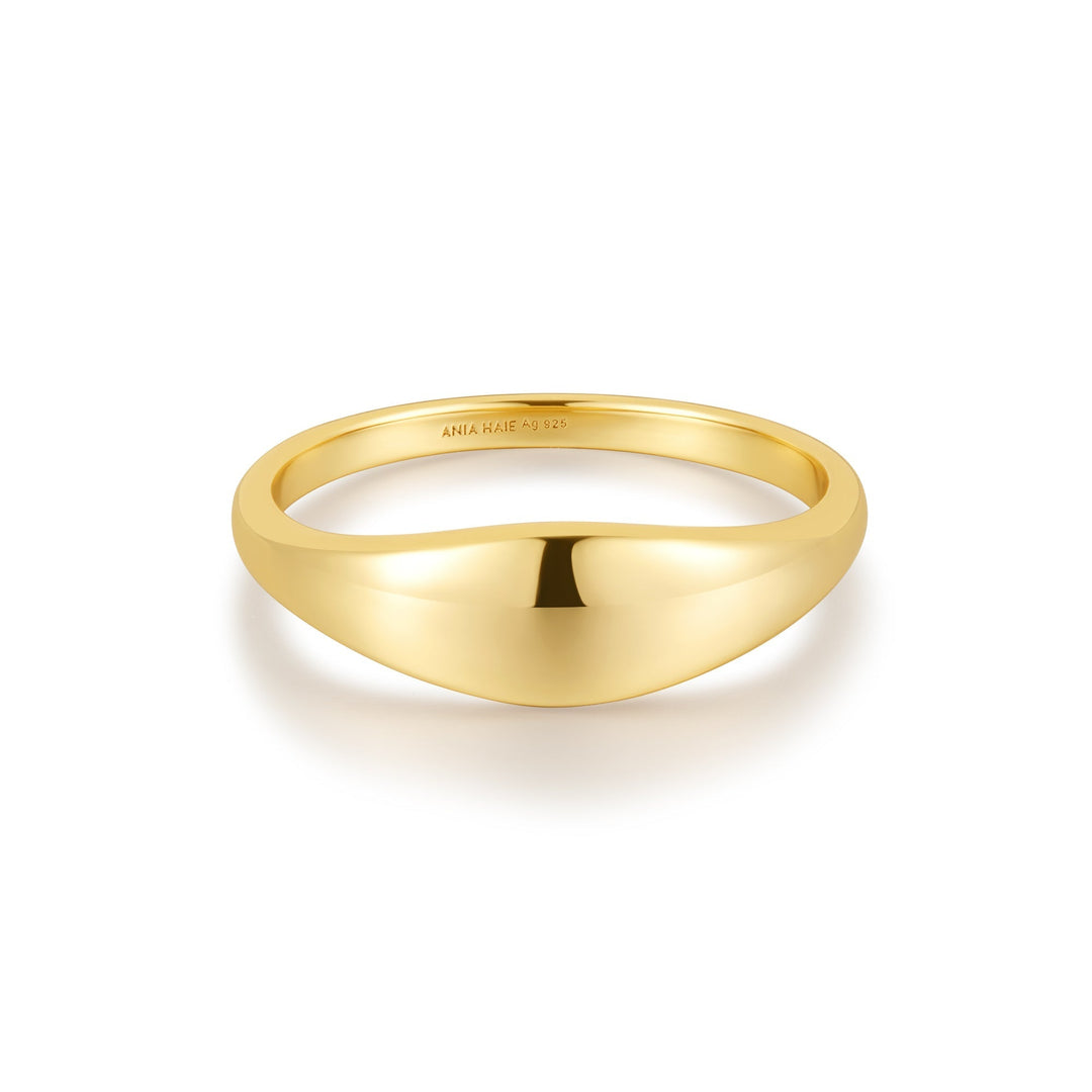 Ania Haie Gold Dome Plain Ring R058-05G