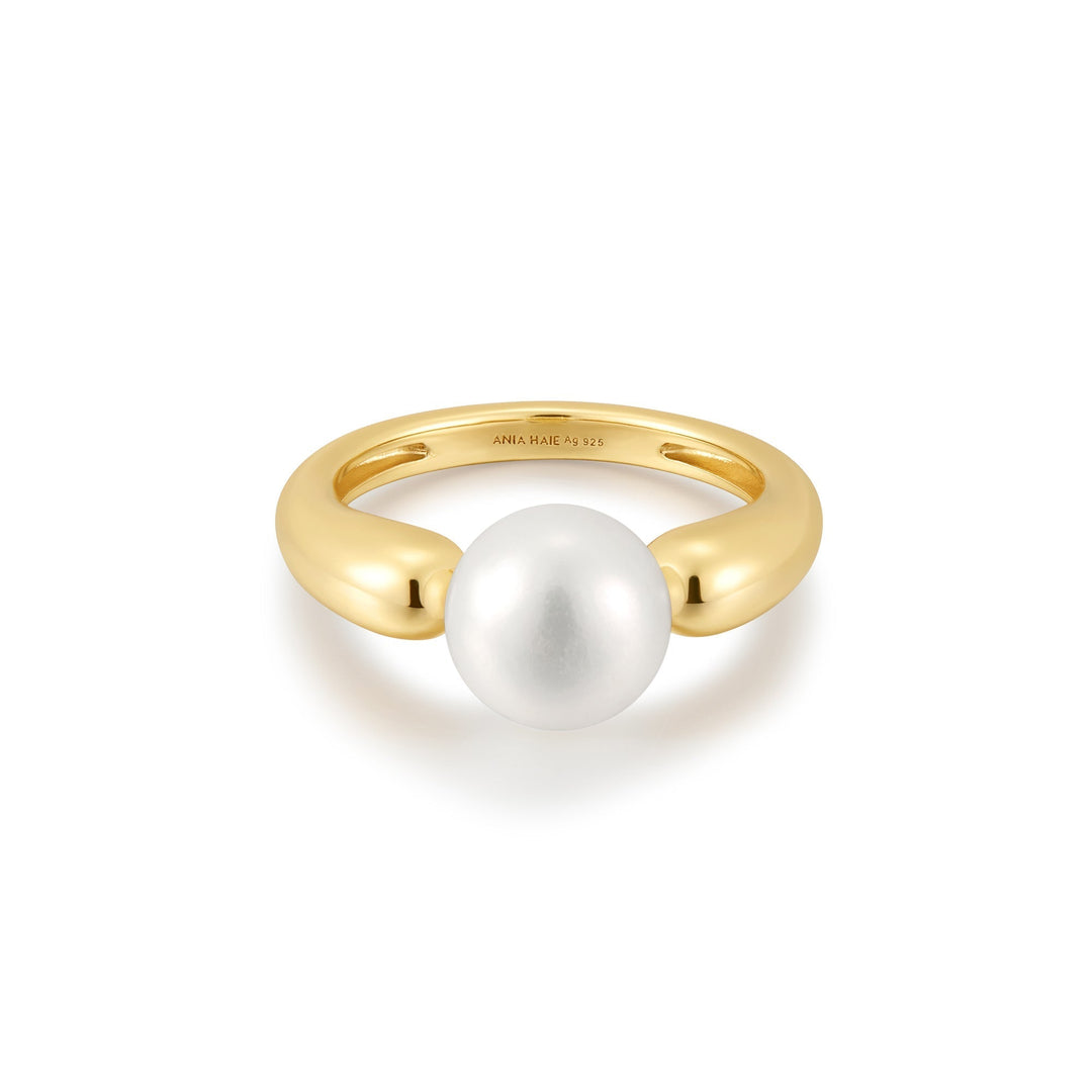 Ania Haie Gold Freshwater Sphere Pearl Ring R058-07G