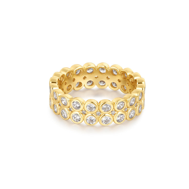 Ania Haie Gold Double Row Bezel Ring R058-08G