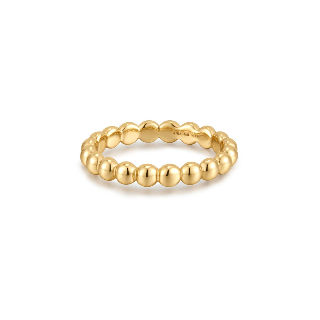 Ania Haie Gold Round Dome Band R059-03G