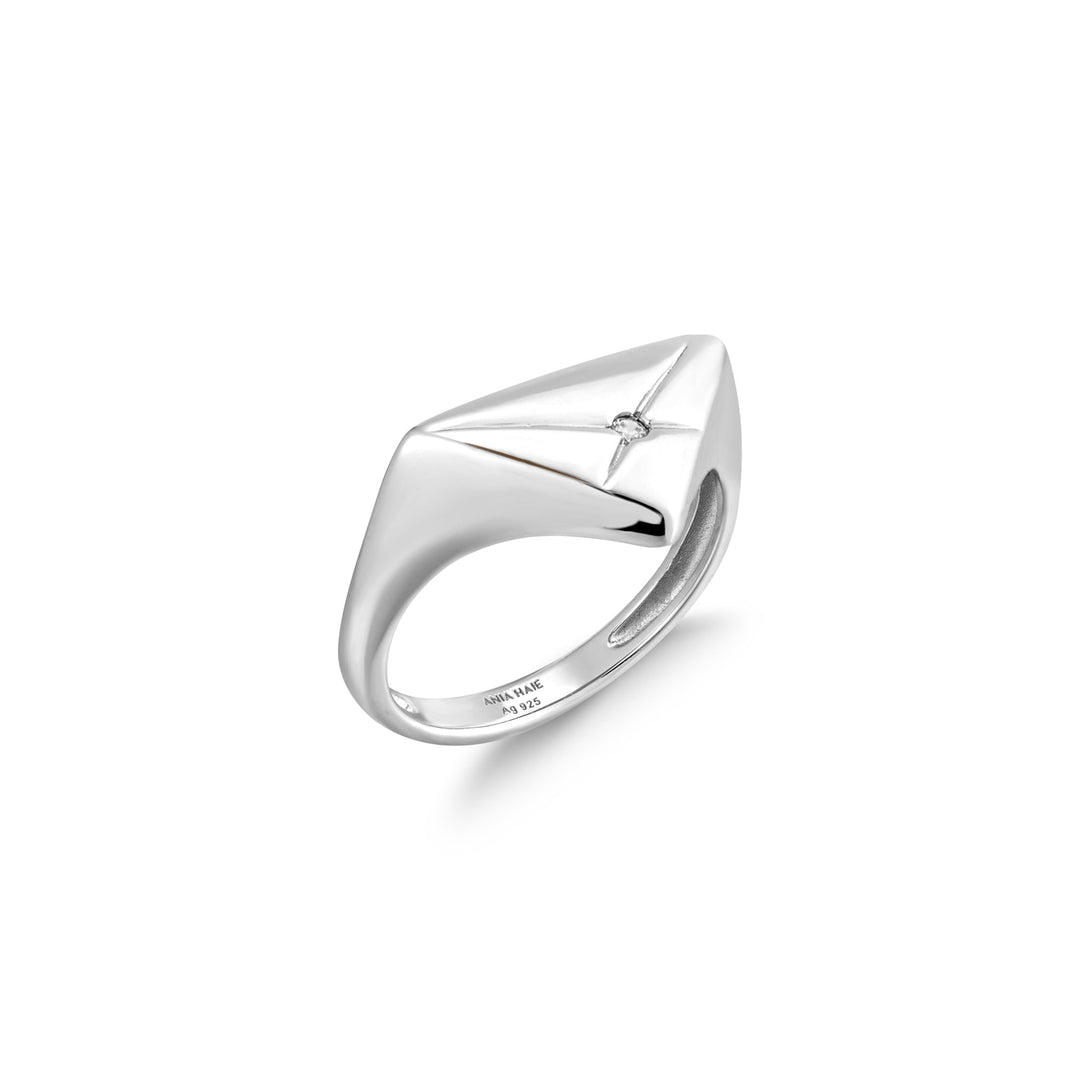 Ania Haie Silver Kiss Triangle Ring R059-05H