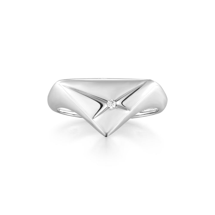 Ania Haie Silver Kiss Triangle Ring R059-05H