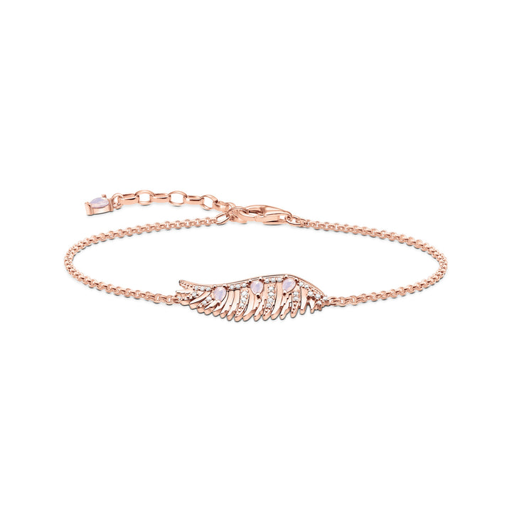 Thomas Sabo Bracelet Phoenix Wing With Pink Stones Rose Gold TA2070R