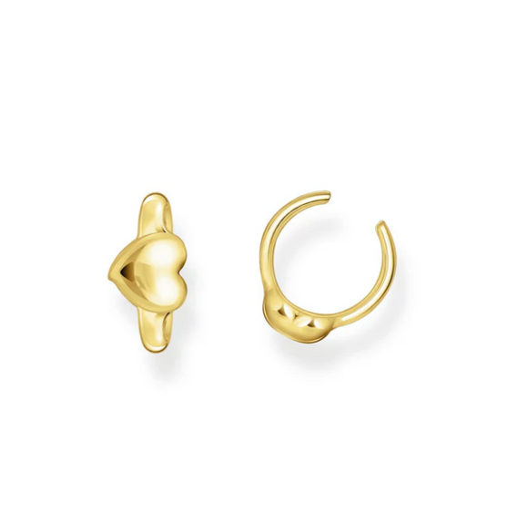 Ear cuff heart-shaped gold TEC0028Y