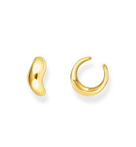 Ear cuff organic-shaped gold TEC0030Y