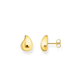 Ear studs in organic shape gold TH2299Y