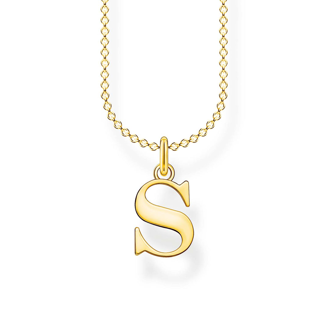Thomas Sabo Charming Necklace Letter S Gold TKE2028Y