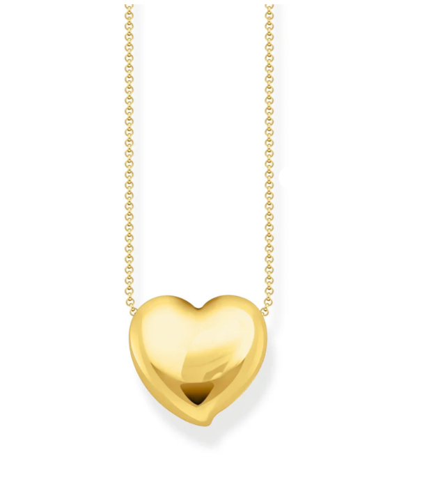 Necklace with heart pendant gold TKE2276Y