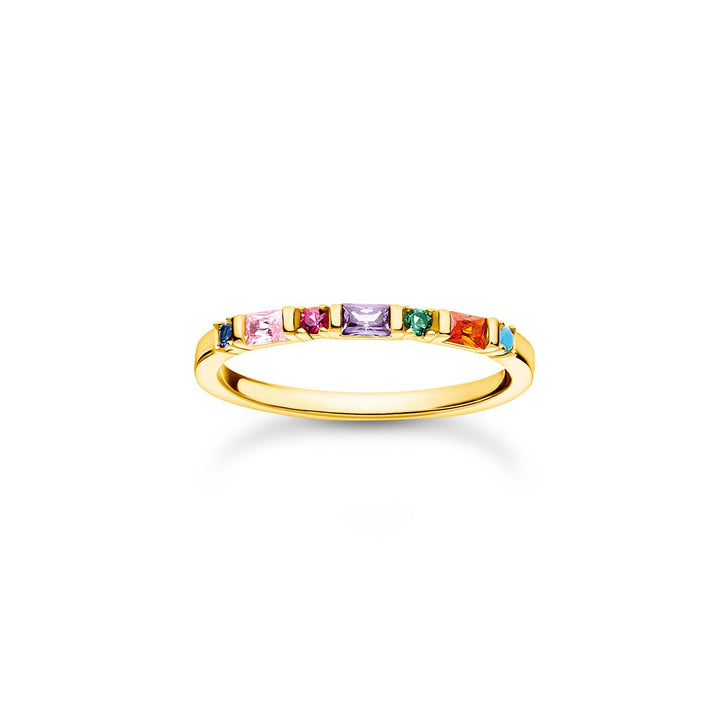 Thomas Sabo Charming Ring Colourful Stones Gold TR2348MY