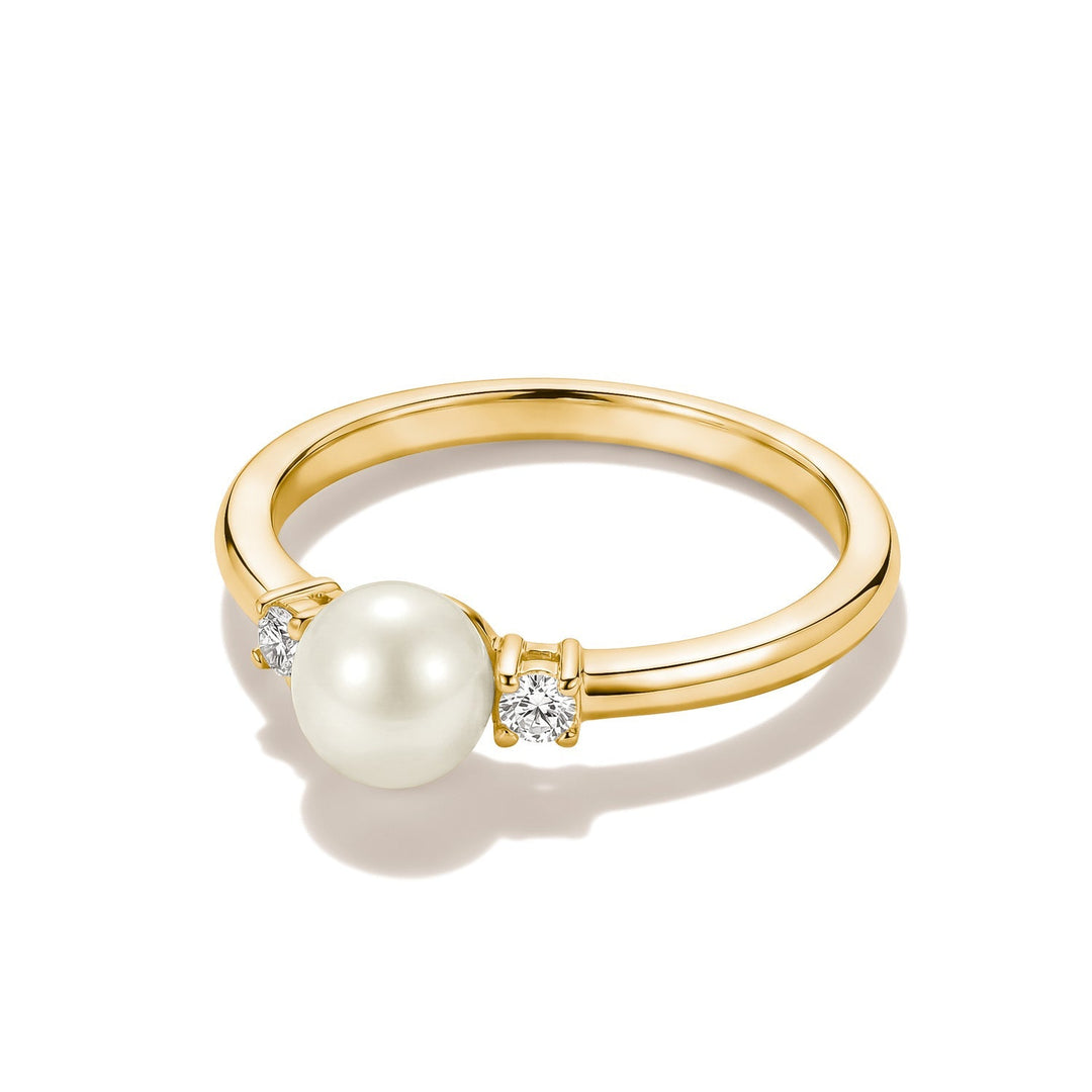 THOMAS SABO Ring pearl with zirconia TR2370MY