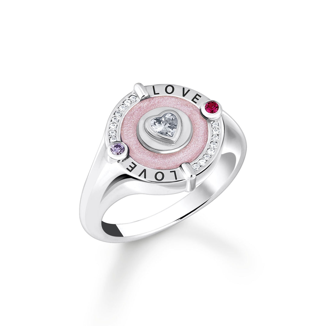 THOMAS SABO Cosmic Signet Ring with Heart TR2447