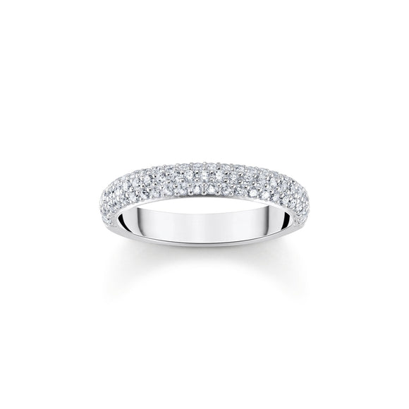 THOMAS SABO Thin band ring with white zirconia small TR2462