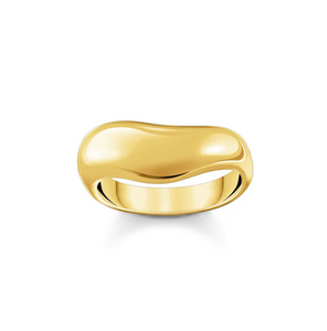 Ring with curved shape gold TR2473Y