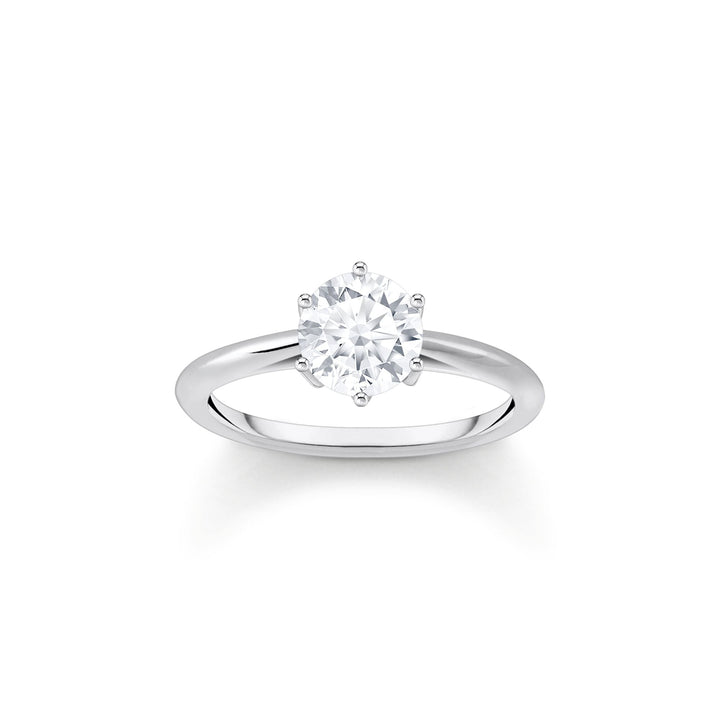 THOMAS SABO Ring with white zirconia in brilliant cut TR2474