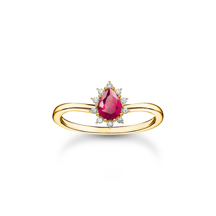 THOMAS SABO Vintage Romance Ring in red TR2479RY