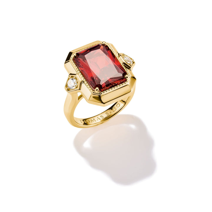 THOMAS SABO Ring with Red Zirconia Stone TR2506RY