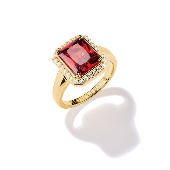THOMAS SABO Ring with Red Octagon Stone TR2508RY
