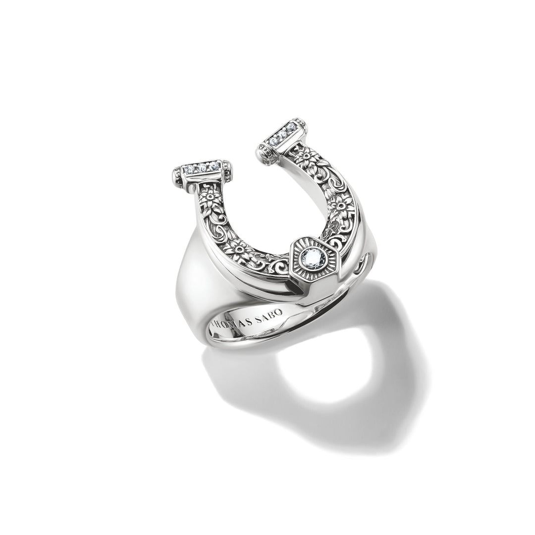 THOMAS SABO Silver Horseshoe Ring TR2509