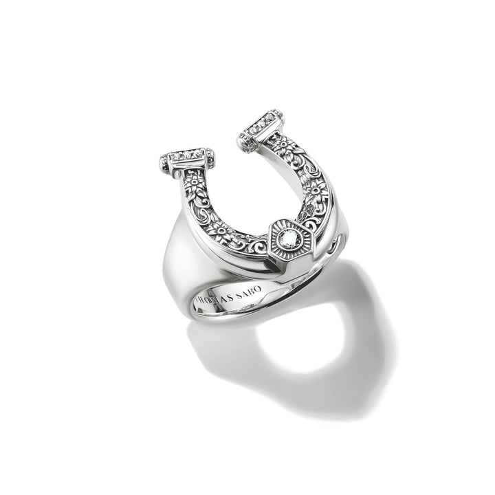 THOMAS SABO Silver Horseshoe Ring TR2509
