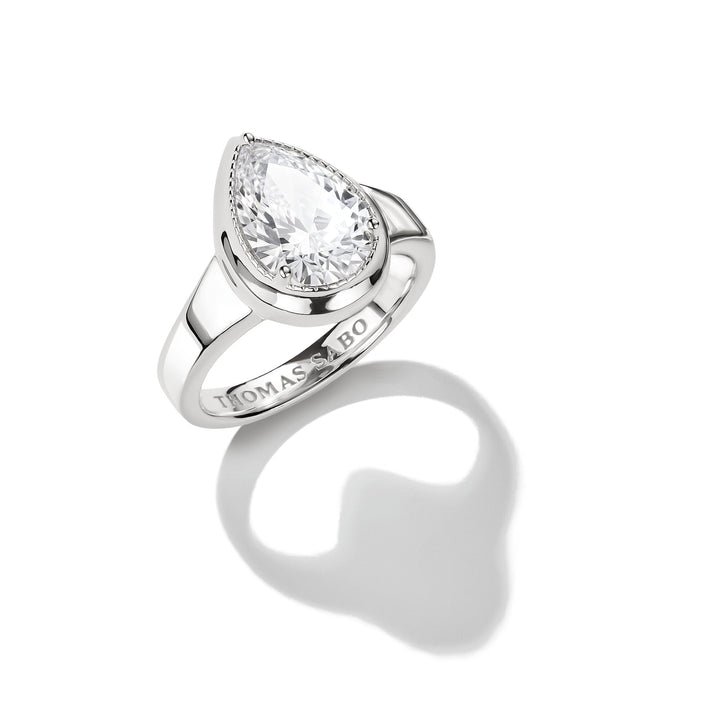 THOMAS SABO Ring with Zirconia in Teardrop Shape TR2522