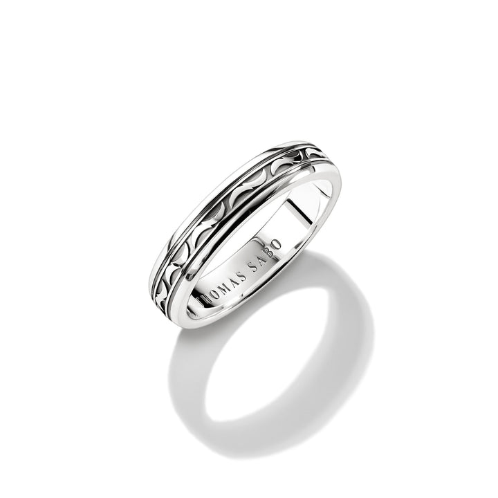 THOMAS SABO Band Ring with Engraved Pattern TR2531