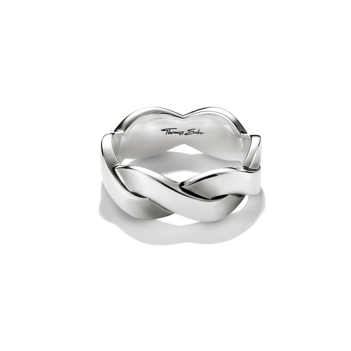 THOMAS SABO Band Ring with Braided Structure TR2535