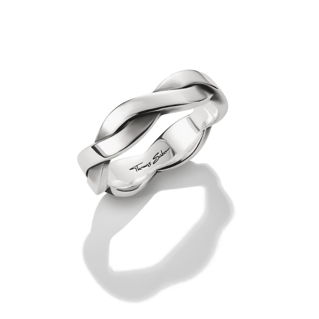 THOMAS SABO Band Ring with Braided Structure TR2536