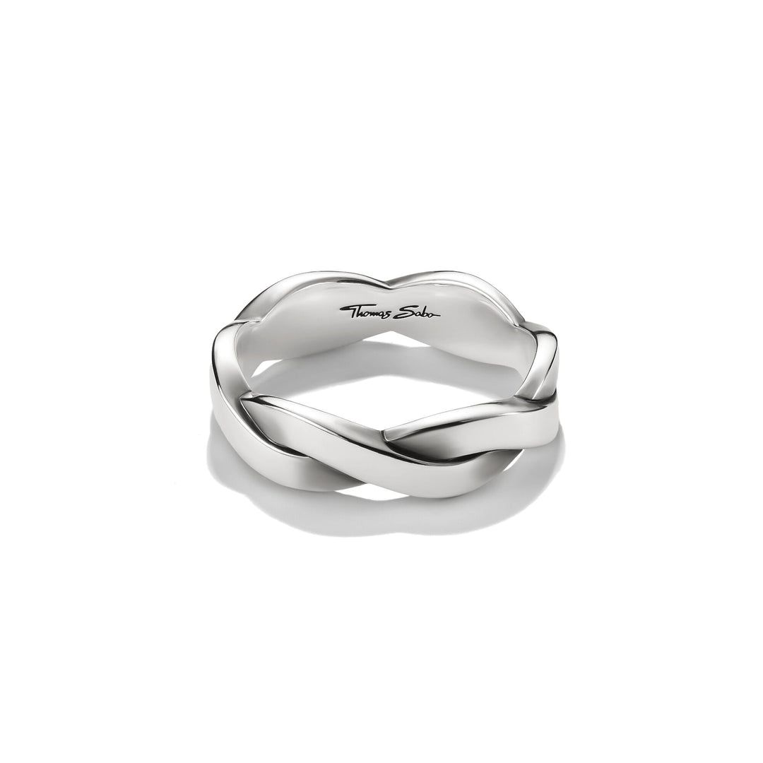 THOMAS SABO Band Ring with Braided Structure TR2536