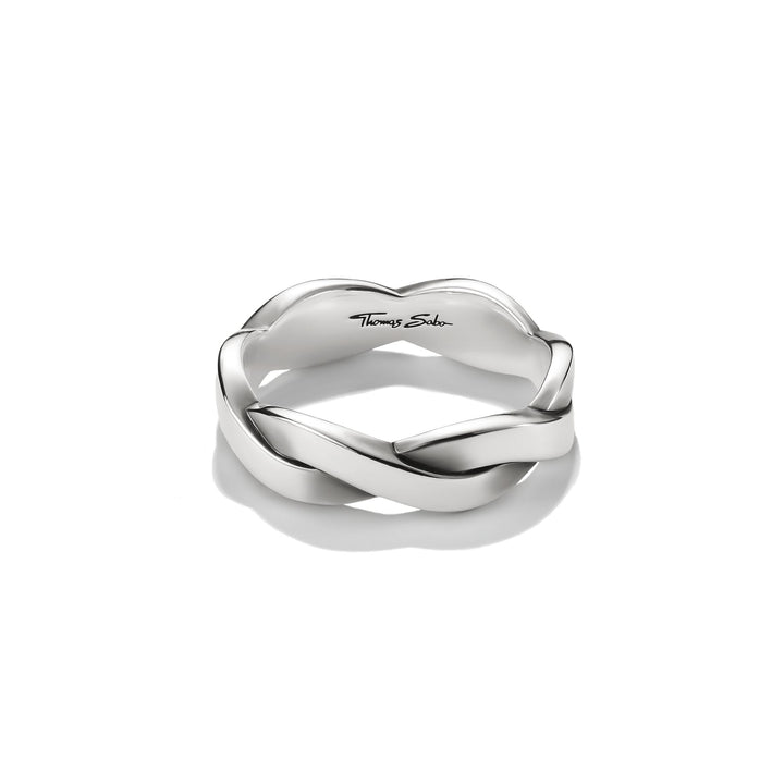 THOMAS SABO Band Ring with Braided Structure TR2536