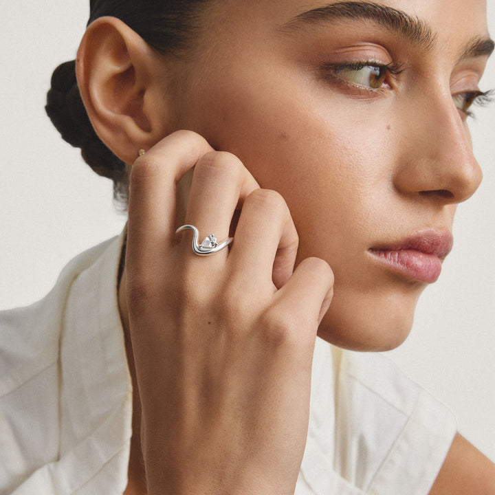 THOMAS SABO Ring with zirconia in teardrop shape TR2543